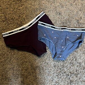 Torrid panties  - Burgundy and gray size xl new without tags